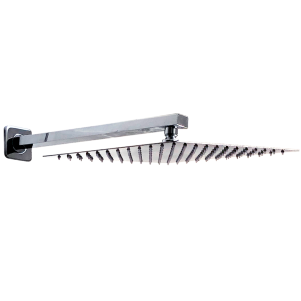 Ducha Slim de Parede/Horizontal 30x30 cm Inox Flux