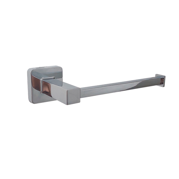 Porta Papel Higiênico Quadrado Inox Cromado Flux