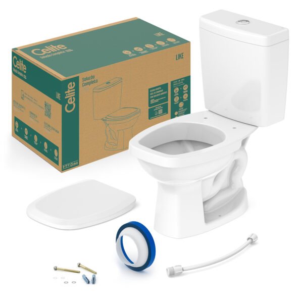 BACIA C/CAIXA ACOPLADA LIKE BR CELITE - KIT