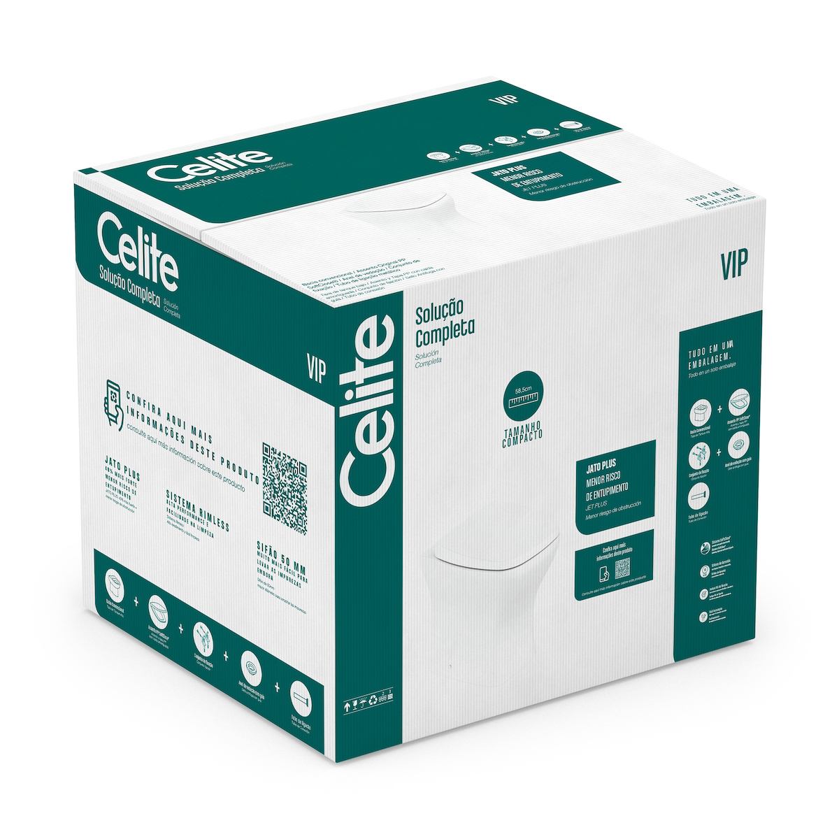 BACIA CONV. BRANCO - VIP CELITE - KIT - Imagem 4