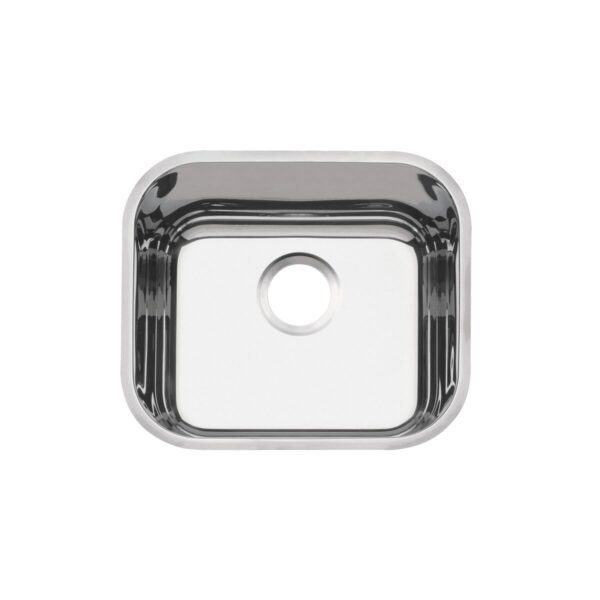 Cuba de embutir Tramontina Lavínia 40 BL em aço inox alto brilho 40x34 cm
