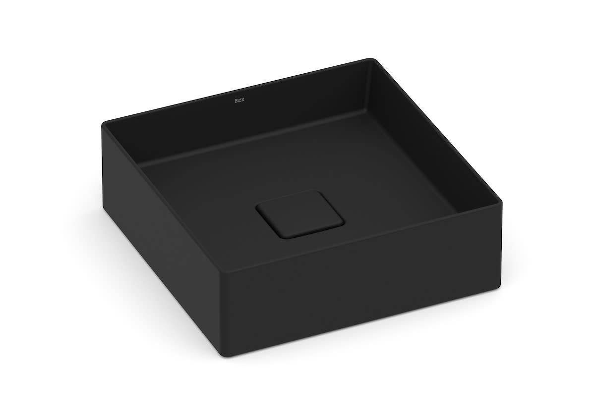 Cuba de Apoio T4 Matte Black Roca