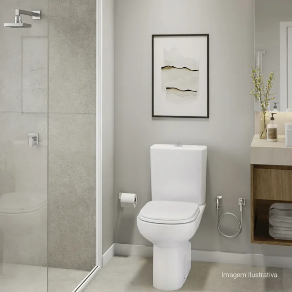 BACIA C/ CAIXA ACOPLADA VOGUE PLUS PNE BR DECA - Imagem 2