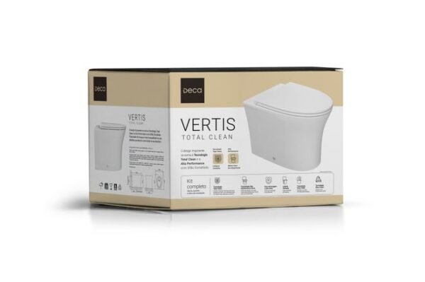 BACIA CONV. BRANCO - VERTIS CLEAN DECA - KIT