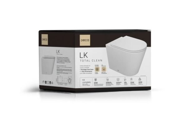 BACIA CONV. BRANCO - LK CLEAN DECA - KIT